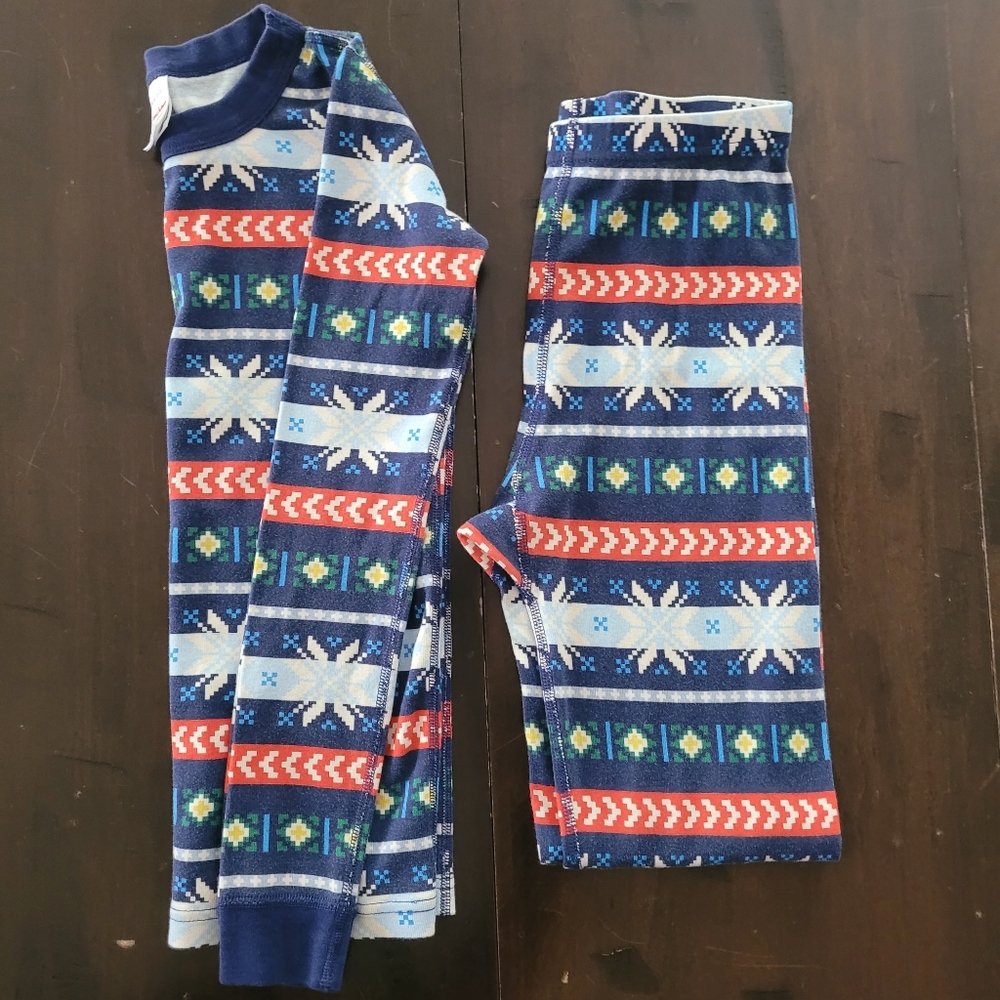 Hanna Andersson Pajamas Snowflake Winter 150 cm US 12 Organic Cotton